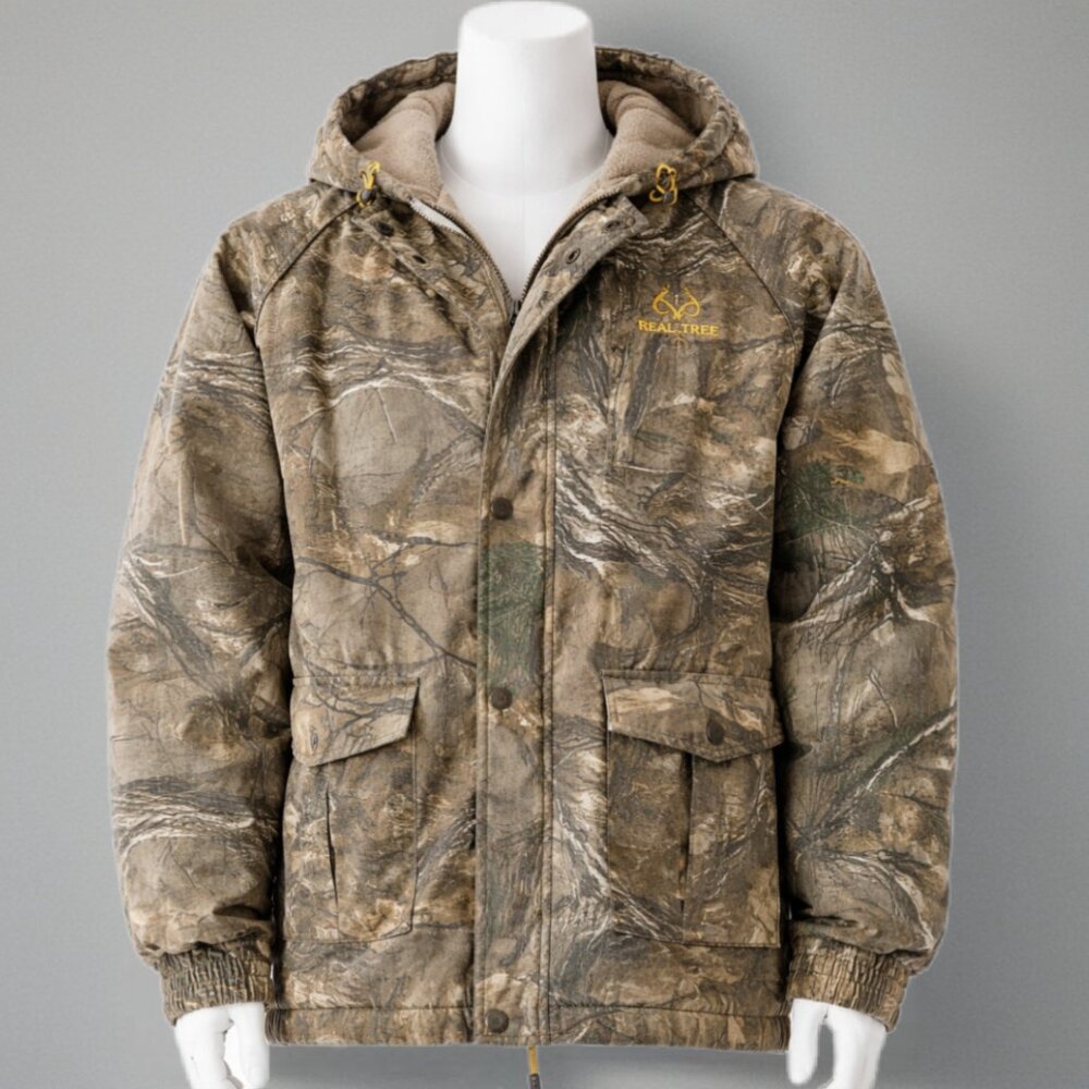 Realtree Camo Hooded Insulated Hunting Jacket Men’s Large 42-44